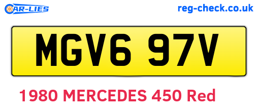 MGV697V are the vehicle registration plates.