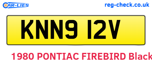 KNN912V are the vehicle registration plates.
