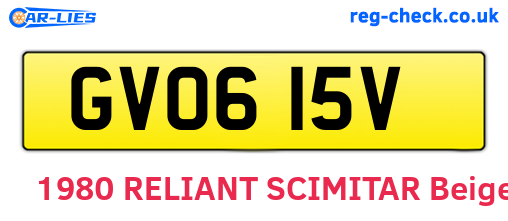 GVO615V are the vehicle registration plates.
