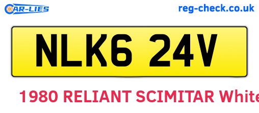 NLK624V are the vehicle registration plates.
