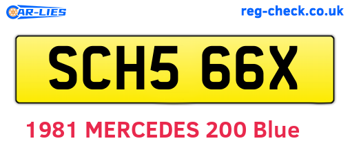 SCH566X are the vehicle registration plates.