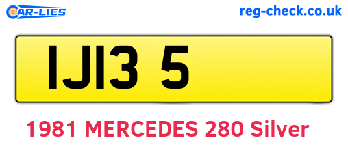 IJI35 are the vehicle registration plates.