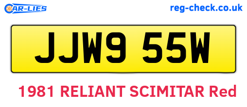 JJW955W are the vehicle registration plates.