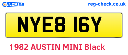 NYE816Y are the vehicle registration plates.