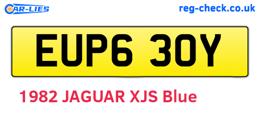 EUP630Y are the vehicle registration plates.