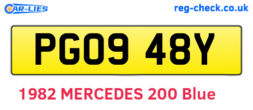 PGO948Y are the vehicle registration plates.