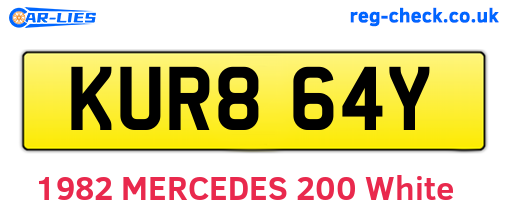 KUR864Y are the vehicle registration plates.