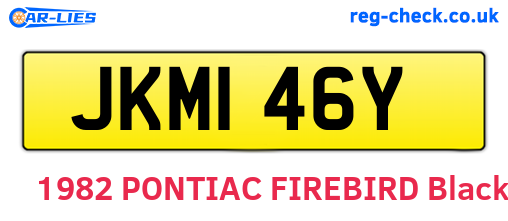 JKM146Y are the vehicle registration plates.