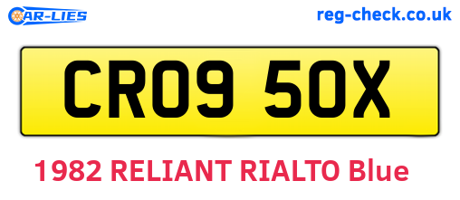CRO950X are the vehicle registration plates.
