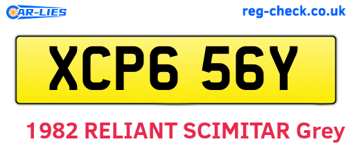 XCP656Y are the vehicle registration plates.