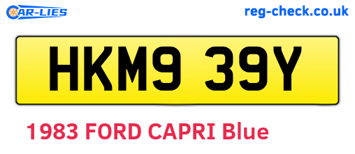 HKM939Y are the vehicle registration plates.