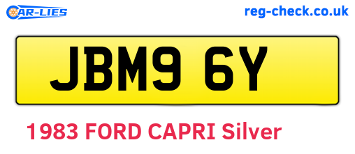 JBM96Y are the vehicle registration plates.