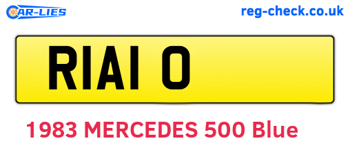 RIA10 are the vehicle registration plates.