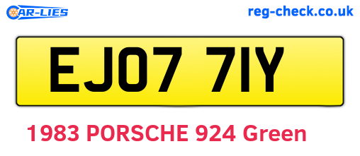 EJO771Y are the vehicle registration plates.