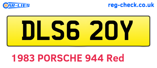 DLS620Y are the vehicle registration plates.