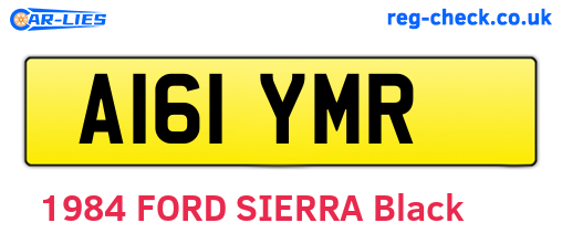 A161YMR are the vehicle registration plates.
