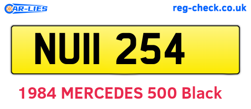 NUI1254 are the vehicle registration plates.