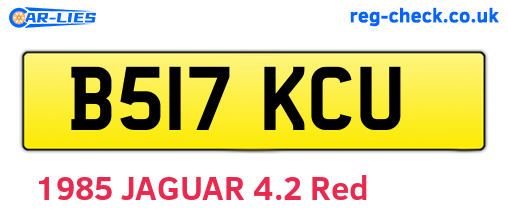 B517KCU are the vehicle registration plates.