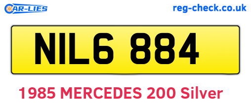 NIL6884 are the vehicle registration plates.