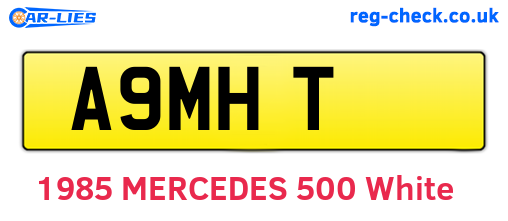 A9MHT are the vehicle registration plates.