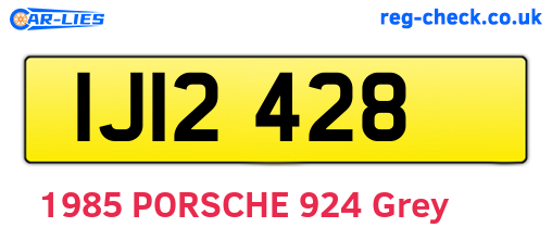 IJI2428 are the vehicle registration plates.