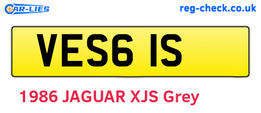 VES61S are the vehicle registration plates.