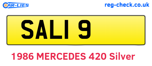 SAL19 are the vehicle registration plates.
