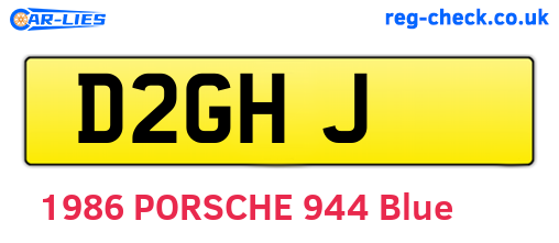 D2GHJ are the vehicle registration plates.