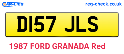 D157JLS are the vehicle registration plates.