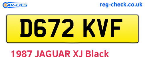 D672KVF are the vehicle registration plates.
