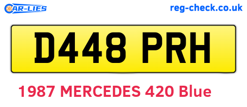 D448PRH are the vehicle registration plates.