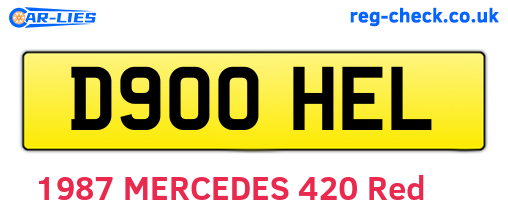 D900HEL are the vehicle registration plates.