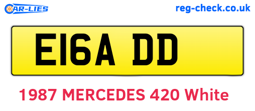 E16ADD are the vehicle registration plates.