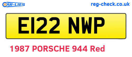 E122NWP are the vehicle registration plates.