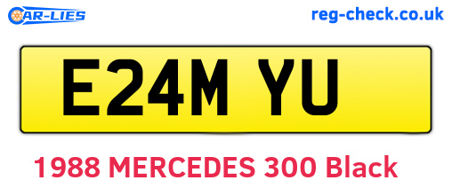 E24MYU are the vehicle registration plates.