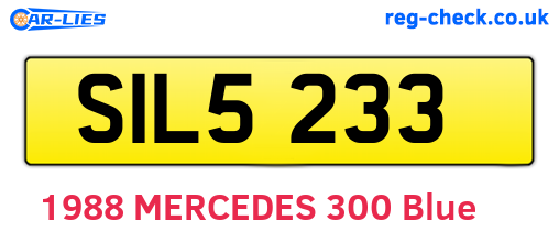 SIL5233 are the vehicle registration plates.