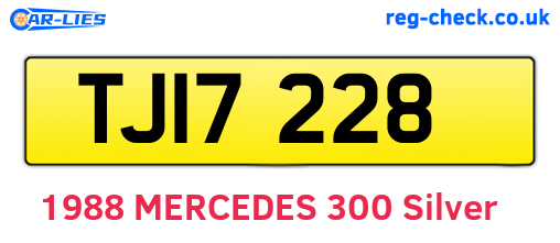 TJI7228 are the vehicle registration plates.