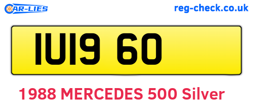 IUI960 are the vehicle registration plates.