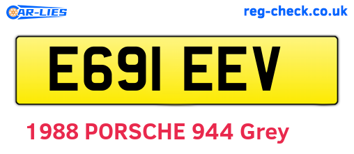 E691EEV are the vehicle registration plates.