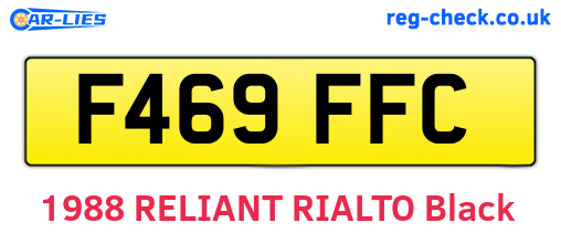 F469FFC are the vehicle registration plates.