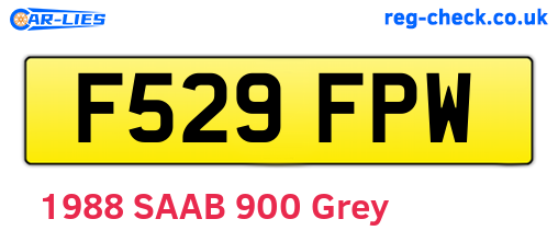 F529FPW are the vehicle registration plates.