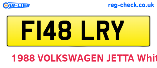 F148LRY are the vehicle registration plates.