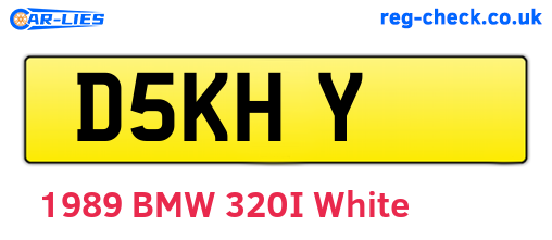 D5KHY are the vehicle registration plates.