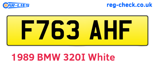 F763AHF are the vehicle registration plates.