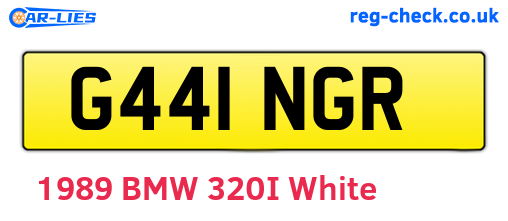 G441NGR are the vehicle registration plates.