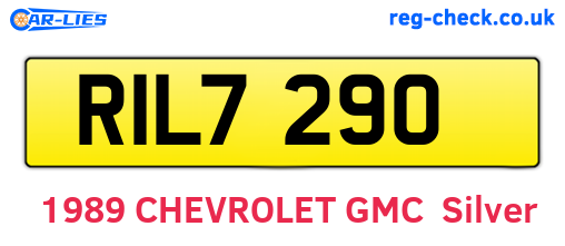 RIL7290 are the vehicle registration plates.