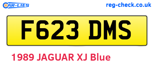 F623DMS are the vehicle registration plates.