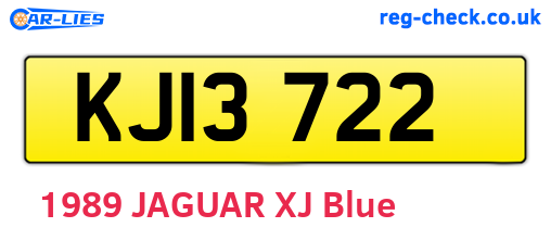 KJI3722 are the vehicle registration plates.