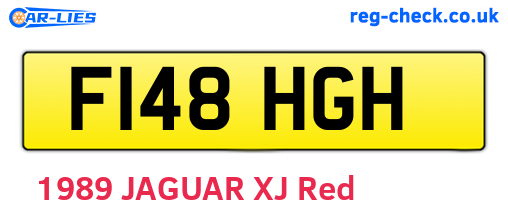 F148HGH are the vehicle registration plates.