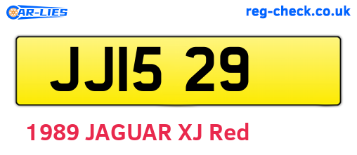 JJI529 are the vehicle registration plates.